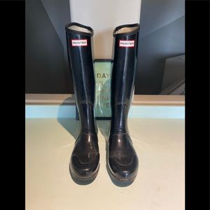 Hunter tall rain boots